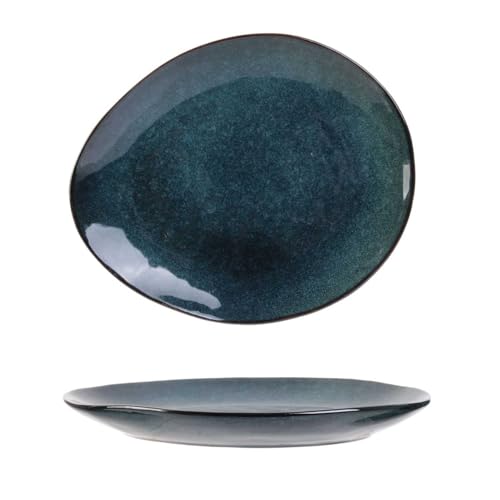 Plato de gres azul Au gres du Temps von THE HOME DECO FACTORY
