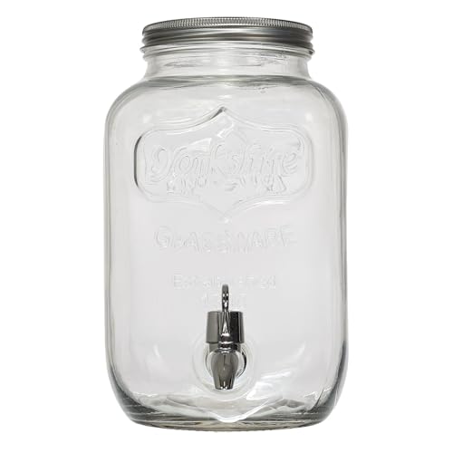 Saveur et Degustation KV7169 FONTAINE GLASGETRÄNK 4l, klar, 15 x 15 x 25,5 cm von HOME DECO FACTORY