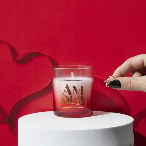 The Concept Factory, BO0089, Elegant Scented Candle with Surprise Jewel, warm and Luxury Atmosphere, Perfect for Special Occasions Size: 200g, Color: Red von HOME DECO FACTORY