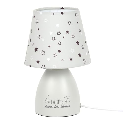 HOME DECO KIDS, LA00131, Gray Children's Bedside Lamp, Modern Night Light, Children's Bedroom Decoration, Customizable Lighting, Durable Materials, 30x15 cm, Gray HOME DECO KIDS, LA00131, Gray Children's Bedside Lamp, Modern Night Light, Children's Bedroom Decoration, Customizable Lighting, Durable Materials, 30x15 cm, Gray von HOME DECO KIDS