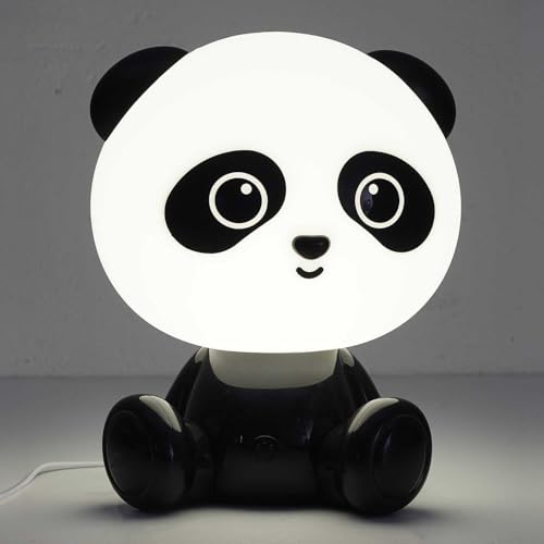 HOME DECO KIDS, LA0049, Panda USB Touch Night Light lamp, Soft Light and Changing Colors, Fun Design for Children, ideal for Sleeping, Size: 20 cm, Color: Black/White von HOME DECO KIDS