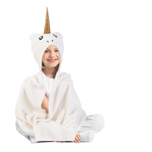 Hello Kids TX6004 Einhorndecke für Kinder, Baby, 90 x 100 cm, mit Kapuze Hello Kids TX6004 Einhorndecke für Kinder, Baby, 90 x 100 cm, mit Kapuze von HOME DECO KIDS