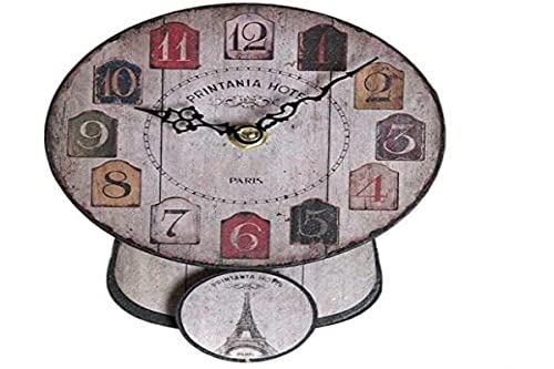 Home Decor Dkd Wanduhr Pendel Eisen MDF (14 x 5 x 19 cm) von HOME DECOR