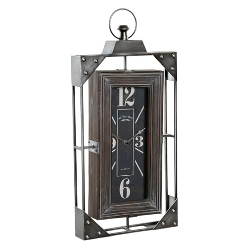 Home Decor Wanduhr Dkd Loft Holz Eisen (29 x 6,5 x 61 cm) von HOME DECOR