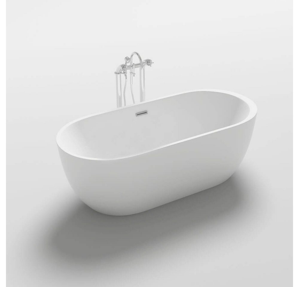 HOME DELUXE Badewanne Freistehende Badewanne CODO 170 x 80 x 58 cm, (2-tlg) von HOME DELUXE