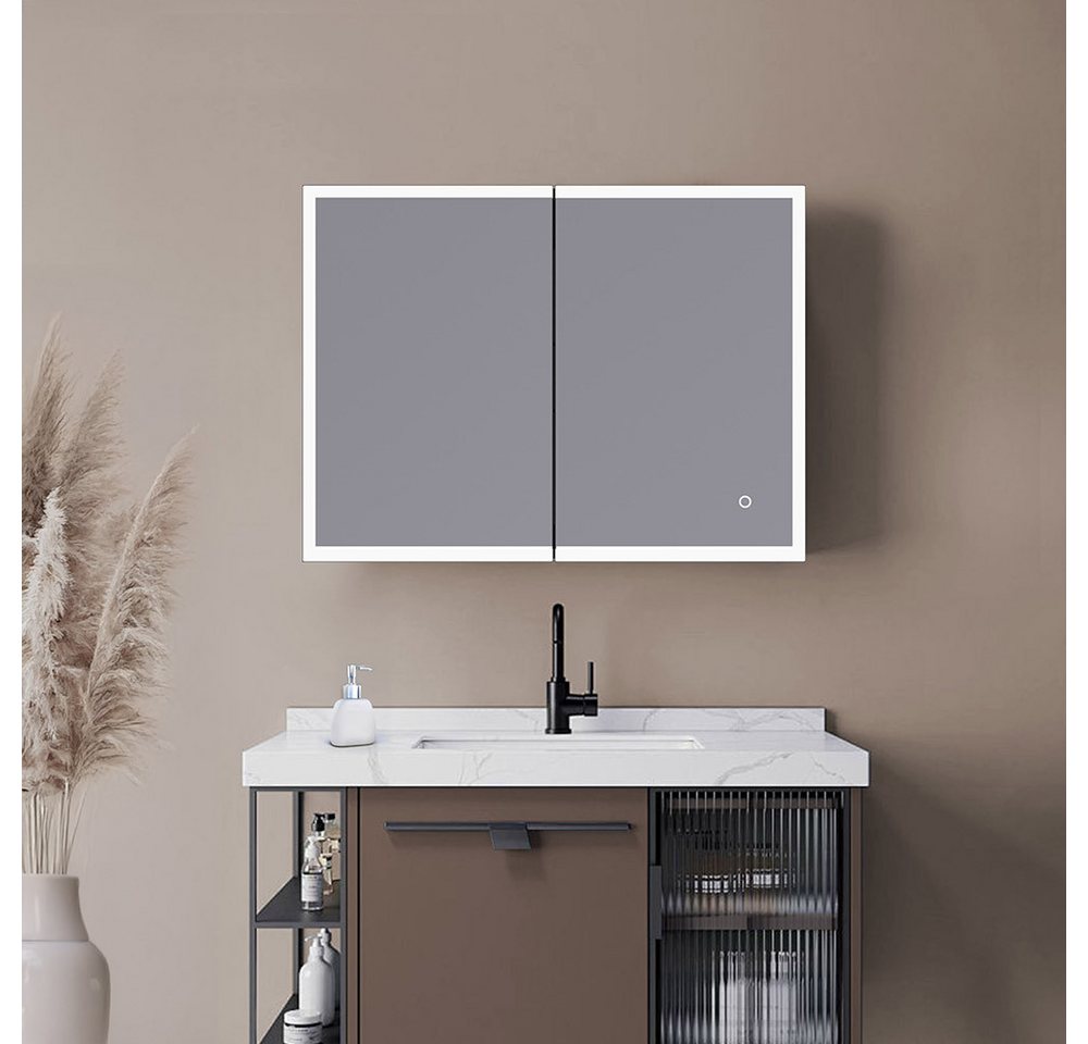 HOME DELUXE Badezimmerspiegelschrank LED-Spiegelschrank Schwarz HOME DELUXE Badezimmerspiegelschrank LED-Spiegelschrank Schwarz von HOME DELUXE