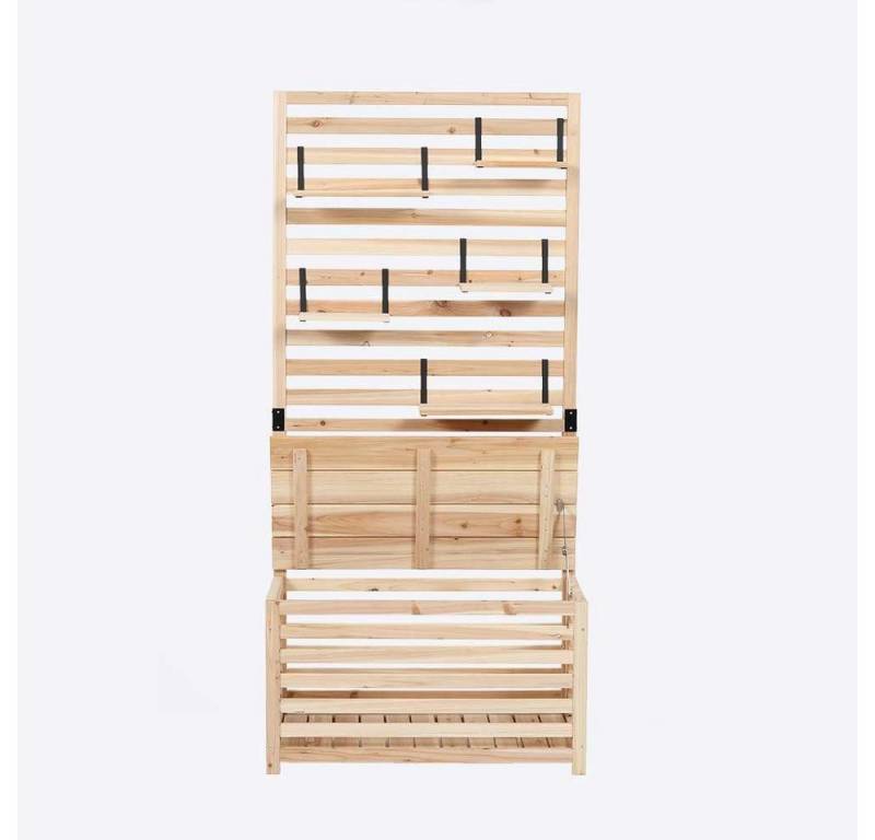 HOME DELUXE Balkonsichtschutz Balkon-Sichtschutz ORELIA (Maße 80 x 40 x 171 cm) Aufbewahrungsfunktion, Sitzgelegenheit von HOME DELUXE