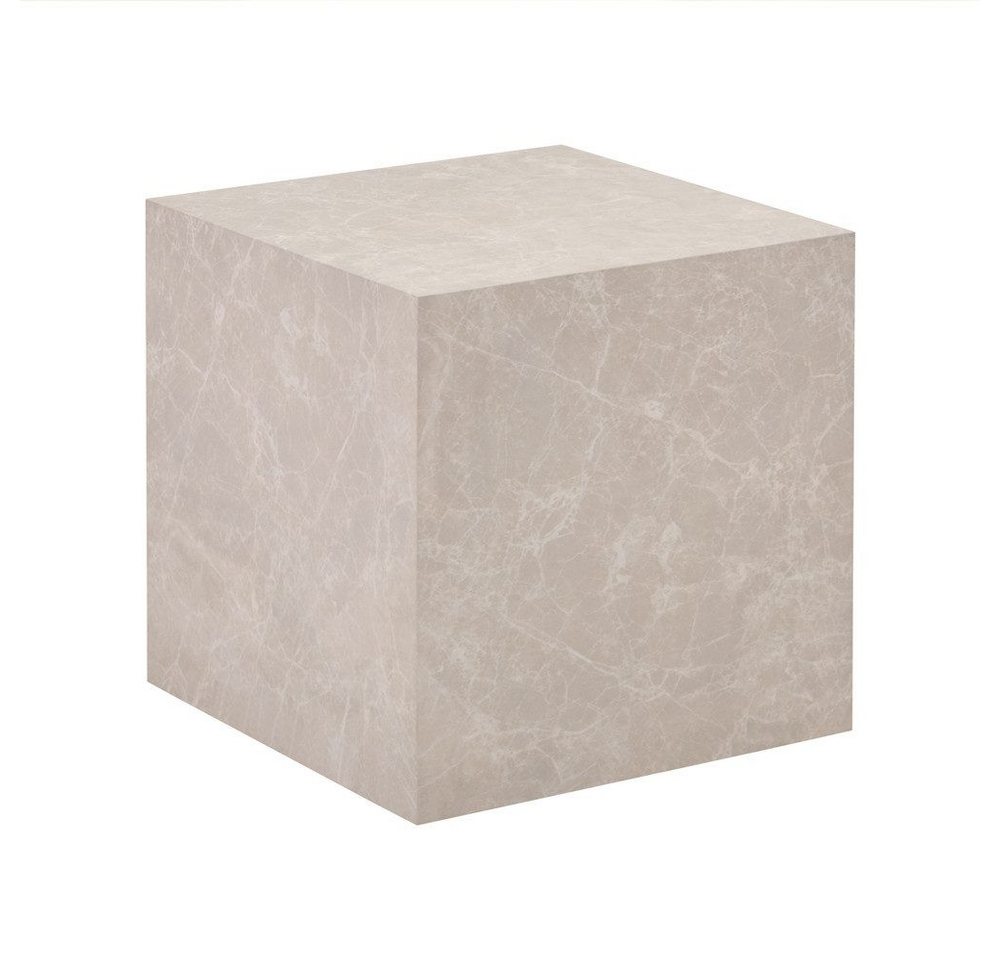 HOME DELUXE Couchtisch AMIRI M 50 x 50 x 50 cm, Marmoroptik, Wohnzimmertisch, Beistelltisch von HOME DELUXE