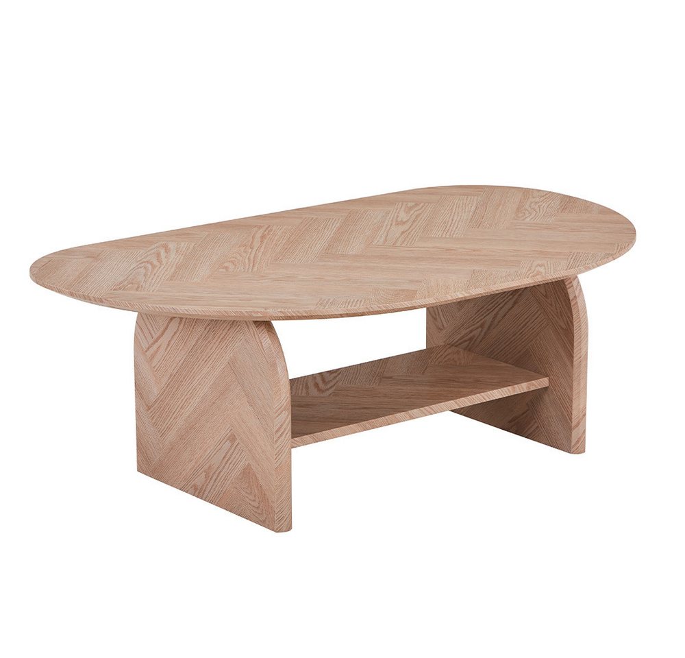 HOME DELUXE Couchtisch Oval LIARA - 120 x 42 x 70 cm, mit Fischgräten Muster, Sofatisch, Wohnzimmertisch, Wohnzimmer HOME DELUXE Couchtisch Oval LIARA - 120 x 42 x 70 cm, mit Fischgräten Muster, Sofatisch, Wohnzimmertisch, Wohnzimmer von HOME DELUXE