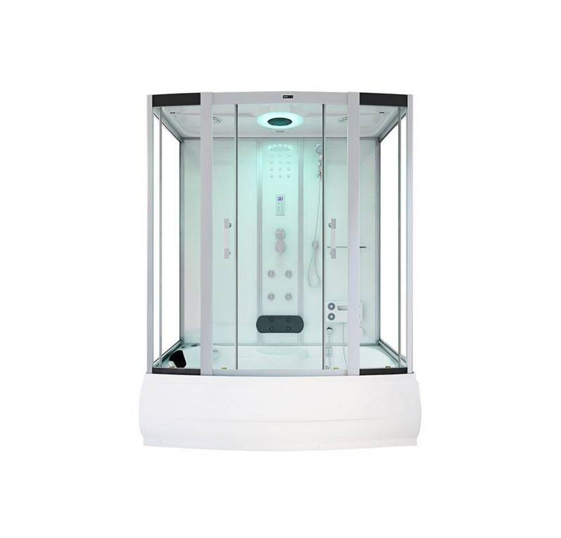 HOME DELUXE Dampfdusche DIAMOND - Weiß, BxT: 170x90 cm, Dampfsauna, Badewanne, Whirlpool, Dusche von HOME DELUXE