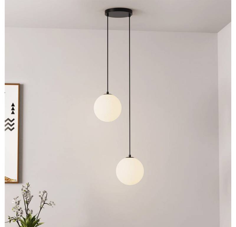 HOME DELUXE Deckenleuchte Hängeleuchte, Kugelförmige Lampenschirme, Pendelleuchte, Galerieleuchte von HOME DELUXE