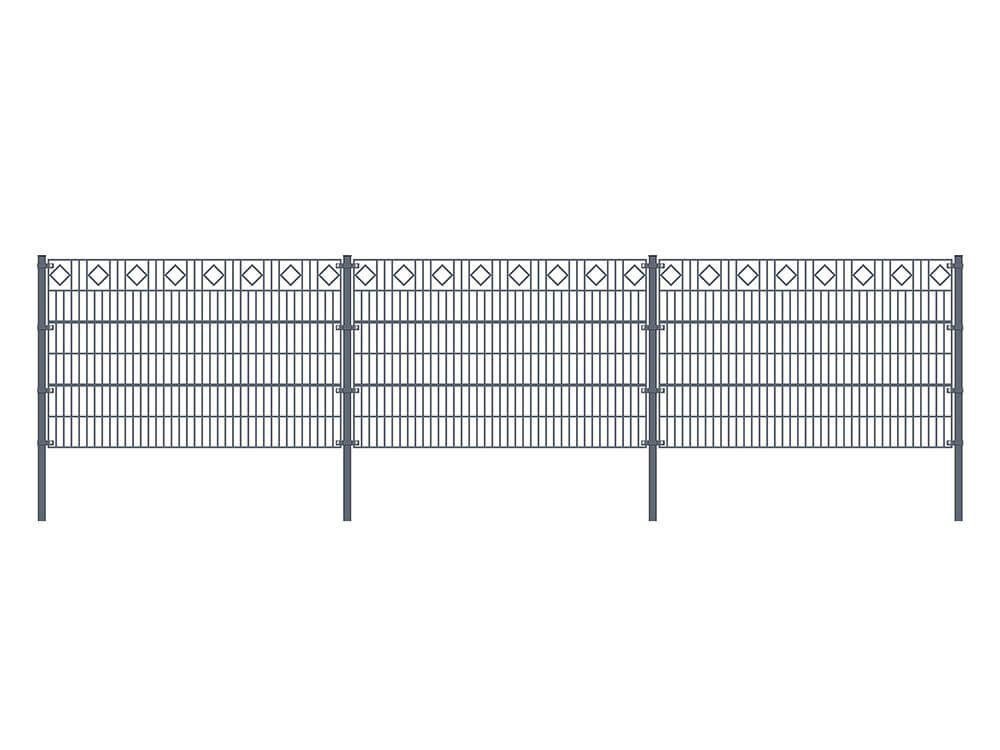 HOME DELUXE Holzfliesen Doppelstabmattenzaun RAUTE, schnelle und einfache Begrenzung der Außenanlagen HOME DELUXE Holzfliesen Doppelstabmattenzaun RAUTE, schnelle und einfache Begrenzung der Außenanlagen von HOME DELUXE