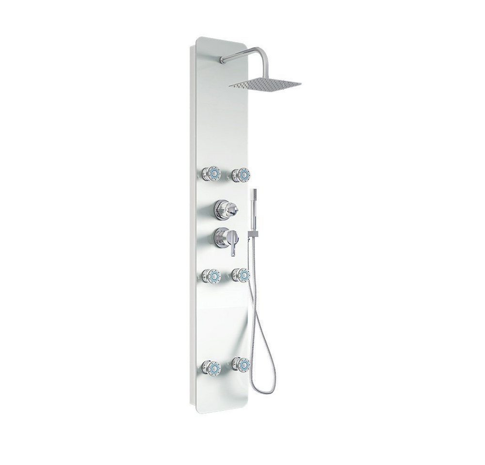 HOME DELUXE Duscharmatur Duschpaneel DIVE - Weiß inkl. Tropenbrause und komplettem Zubehör HOME DELUXE Duscharmatur Duschpaneel DIVE - Weiß inkl. Tropenbrause und komplettem Zubehör von HOME DELUXE