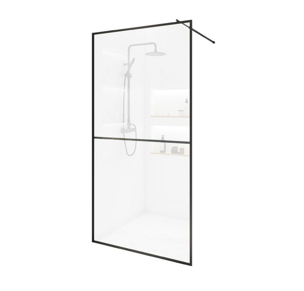 HOME DELUXE Duschwand Duschabtrennung BAKI Schwarz 2 Raster, Einscheibensicherheitsglas HOME DELUXE Duschwand Duschabtrennung BAKI Schwarz 2 Raster, Einscheibensicherheitsglas von HOME DELUXE
