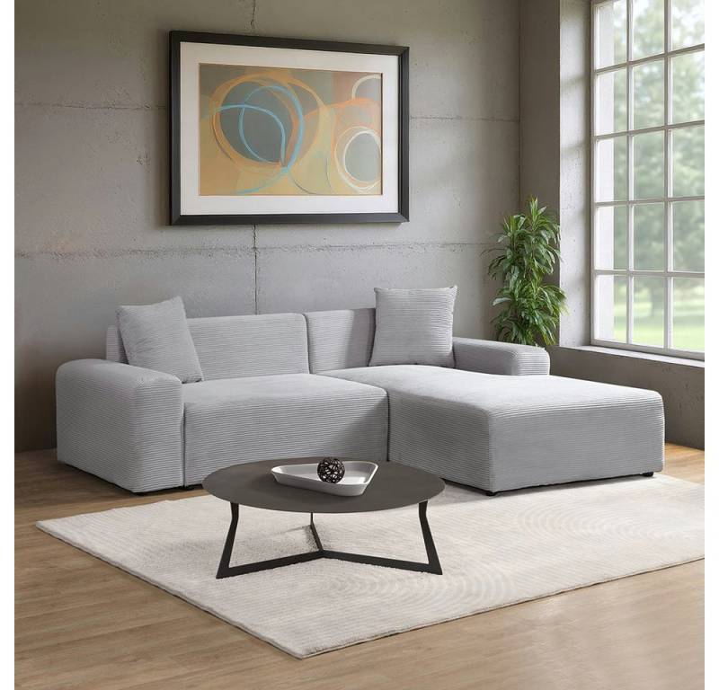 HOME DELUXE Ecksofa AMELIO - 240 x 71 x 178 cm, inkl. Zierkissen, Cordsofa in L-Form, gepolstertes Sofa HOME DELUXE Ecksofa AMELIO - 240 x 71 x 178 cm, inkl. Zierkissen, Cordsofa in L-Form, gepolstertes Sofa von HOME DELUXE