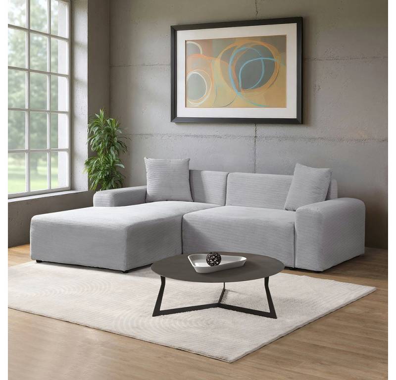 HOME DELUXE Ecksofa AMELIO - 240 x 71 x 178 cm, inkl. Zierkissen, Cordsofa in L-Form, gepolstertes Sofa HOME DELUXE Ecksofa AMELIO - 240 x 71 x 178 cm, inkl. Zierkissen, Cordsofa in L-Form, gepolstertes Sofa von HOME DELUXE