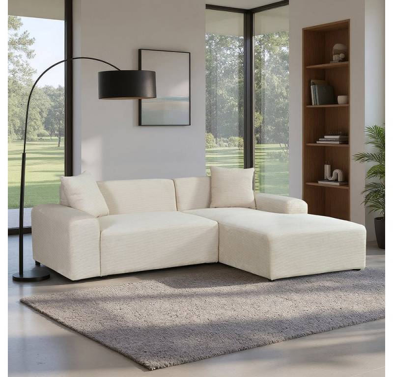HOME DELUXE Ecksofa AMELIO - 240 x 71 x 178 cm, inkl. Zierkissen, Cordsofa in L-Form, gepolstertes Sofa HOME DELUXE Ecksofa AMELIO - 240 x 71 x 178 cm, inkl. Zierkissen, Cordsofa in L-Form, gepolstertes Sofa von HOME DELUXE
