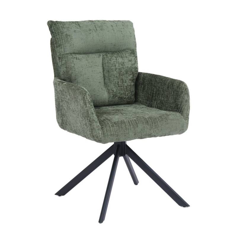 HOME DELUXE Esszimmerstuhl mit Armlehne ALUNA (6 St), 360° Drehfunktion, Armlehnen Stuhl, Polsterstuhl von HOME DELUXE