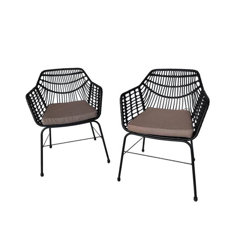 HOME DELUXE Gartenstuhl TARA inkl. Sitzkissen - 63 x 60 x 82 cm (10 St), wetterfest, Gartensessel, Terrassenstühle, Gartenstühle, Gartenmöbel von HOME DELUXE