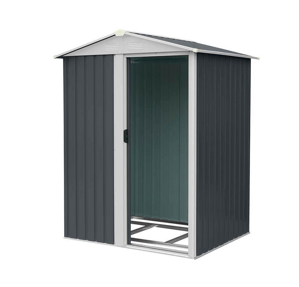 HOME DELUXE Gerätehaus Geräteschuppen BOHIO - S, BxT: 151x131 cm, 1,8 m³ Gartenhaus, verzinktes Stahlblech 2 Belüftungsöffnungen von HOME DELUXE