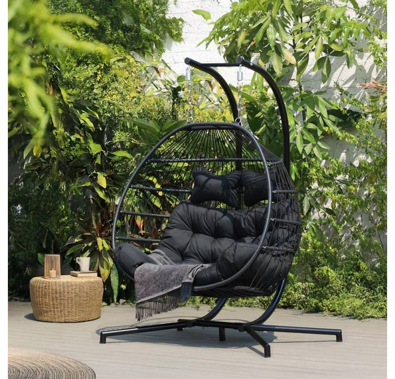 HOME DELUXE Hängesessel LOMA 2 Sitzer - 136,5 x 194 x 98 cm von HOME DELUXE