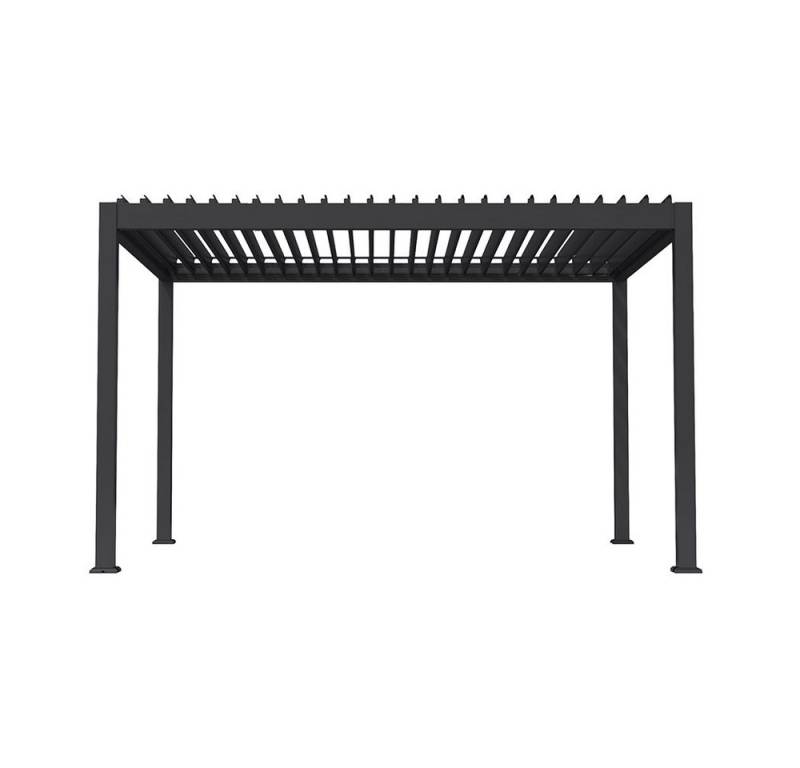 HOME DELUXE Pavillon Elektrische Pergola FAYLA - 407 x 297 x 250 cm, mit 0 Seitenteilen, einstellbares Lamellendach, Lamellenpavillon, Terrassenüberdachung von HOME DELUXE