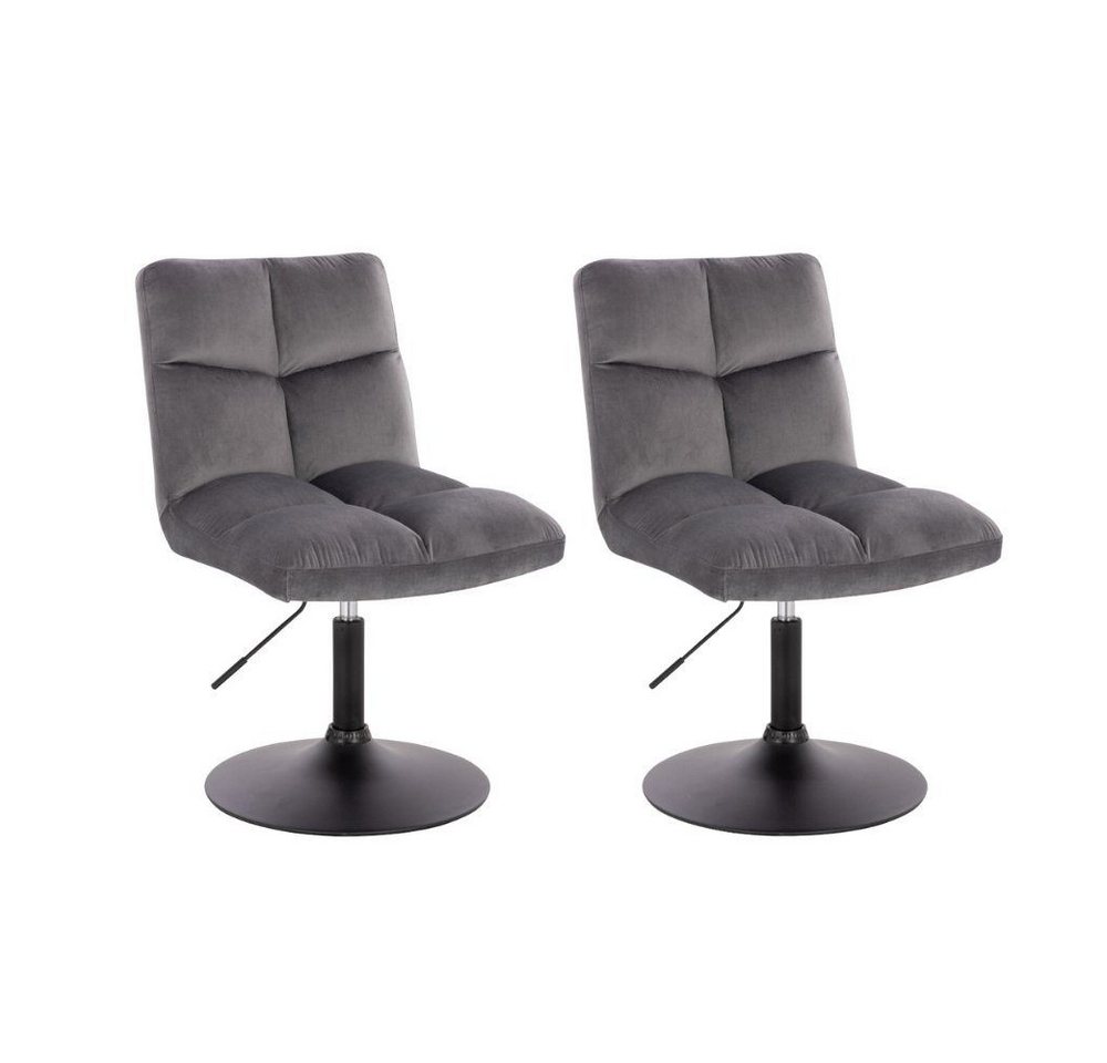HOME DELUXE Polsterstuhl Pokerstuhl ACE 2er - 8er Set - höhenverstellbar (2 Stück, 2 St), Barstuhl Samtstuhl Esszimmerstuhl von HOME DELUXE