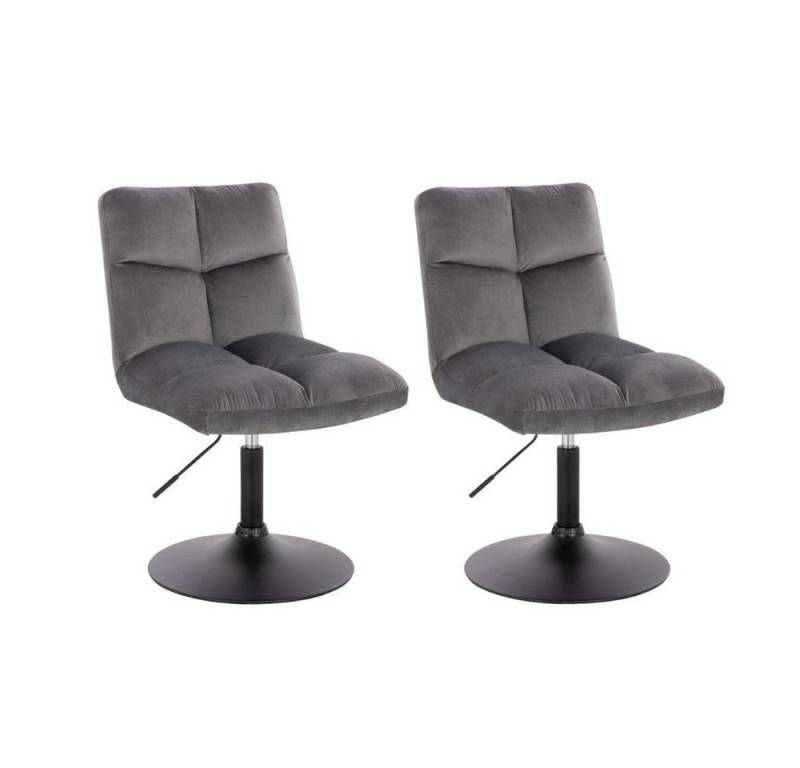 HOME DELUXE Polsterstuhl Pokerstuhl ACE 2er - 8er Set - höhenverstellbar (2 Stück, 2 St), Barstuhl Samtstuhl Esszimmerstuhl von HOME DELUXE