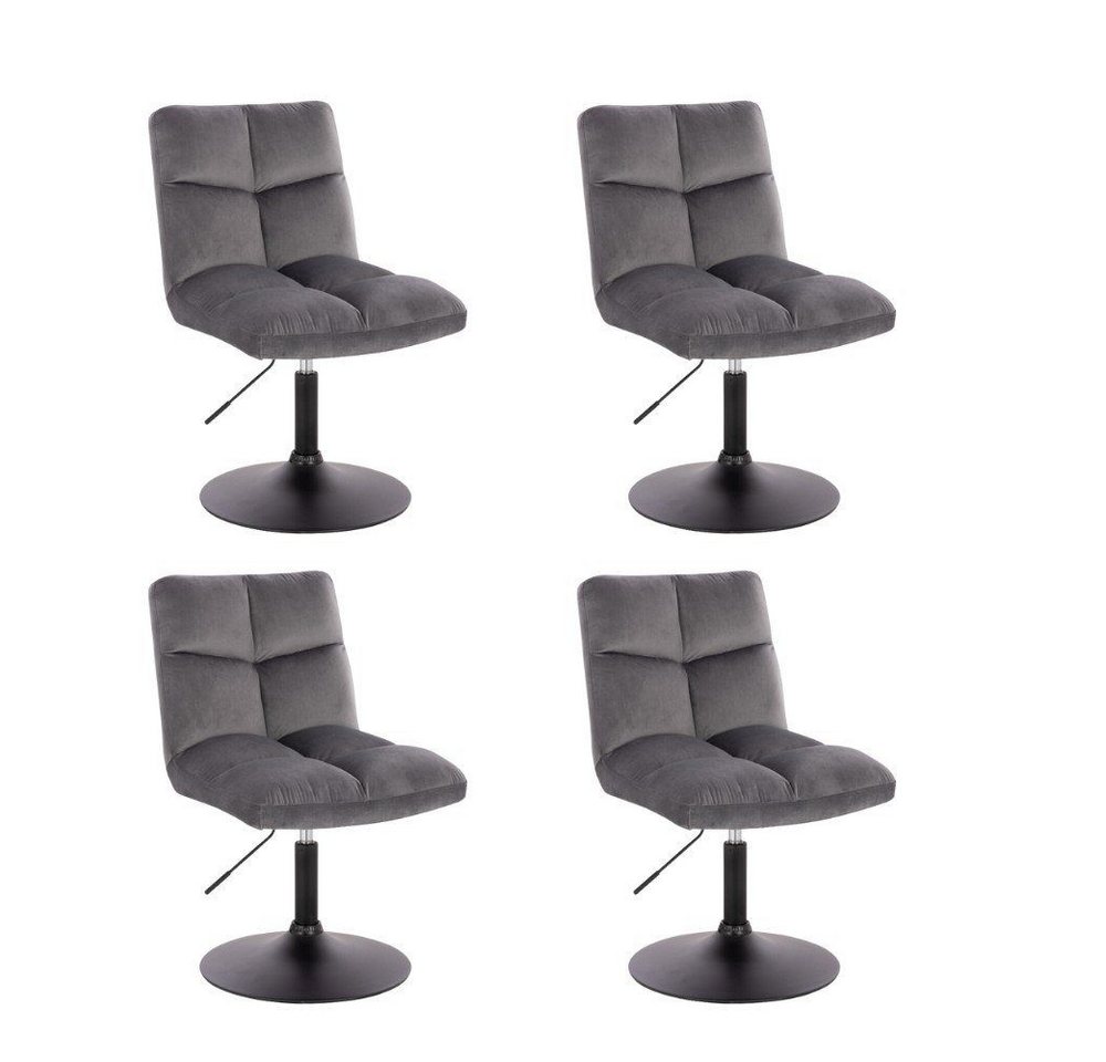 HOME DELUXE Polsterstuhl Pokerstuhl ACE 2er - 8er Set - höhenverstellbar (2 Stück, 4 St), Barstuhl Samtstuhl Esszimmerstuhl von HOME DELUXE