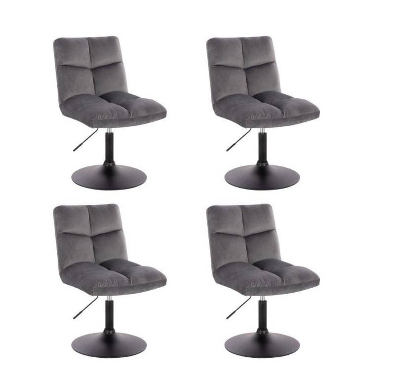 HOME DELUXE Polsterstuhl Pokerstuhl ACE 2er - 8er Set - höhenverstellbar (2 Stück, 4 St), Barstuhl Samtstuhl Esszimmerstuhl von HOME DELUXE