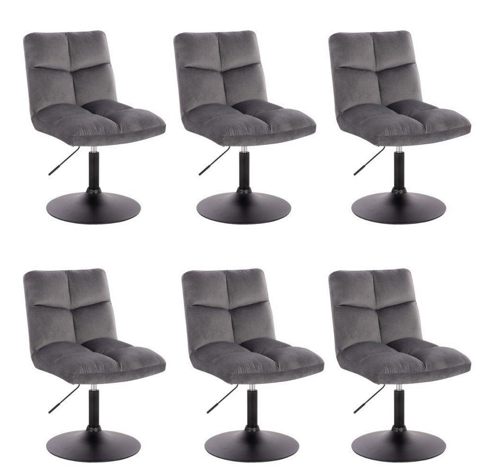 HOME DELUXE Polsterstuhl Pokerstuhl ACE 2er - 8er Set - höhenverstellbar (2 Stück, 6 St), Barstuhl Samtstuhl Esszimmerstuhl von HOME DELUXE