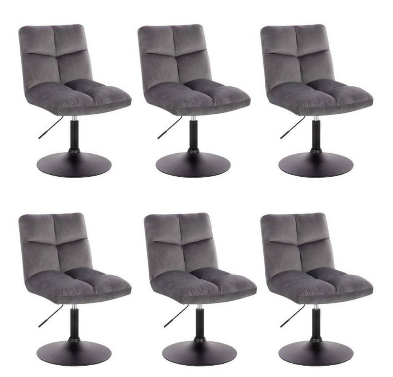HOME DELUXE Polsterstuhl Pokerstuhl ACE 2er - 8er Set - höhenverstellbar (2 Stück, 6 St), Barstuhl Samtstuhl Esszimmerstuhl von HOME DELUXE