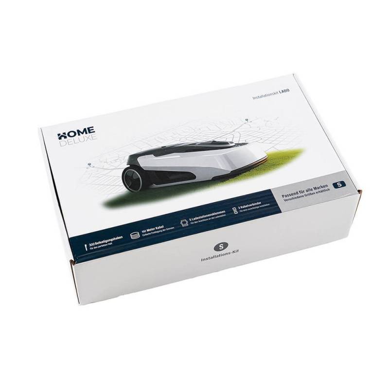 HOME DELUXE Rasenmähroboter Installations-Kit, (Befestigungshaken, Meter Kabel, Ladestationsklemmen, Kabelverbinder), Mähroboter Installations-Kit, Husqvarna Begrenzungskabel von HOME DELUXE
