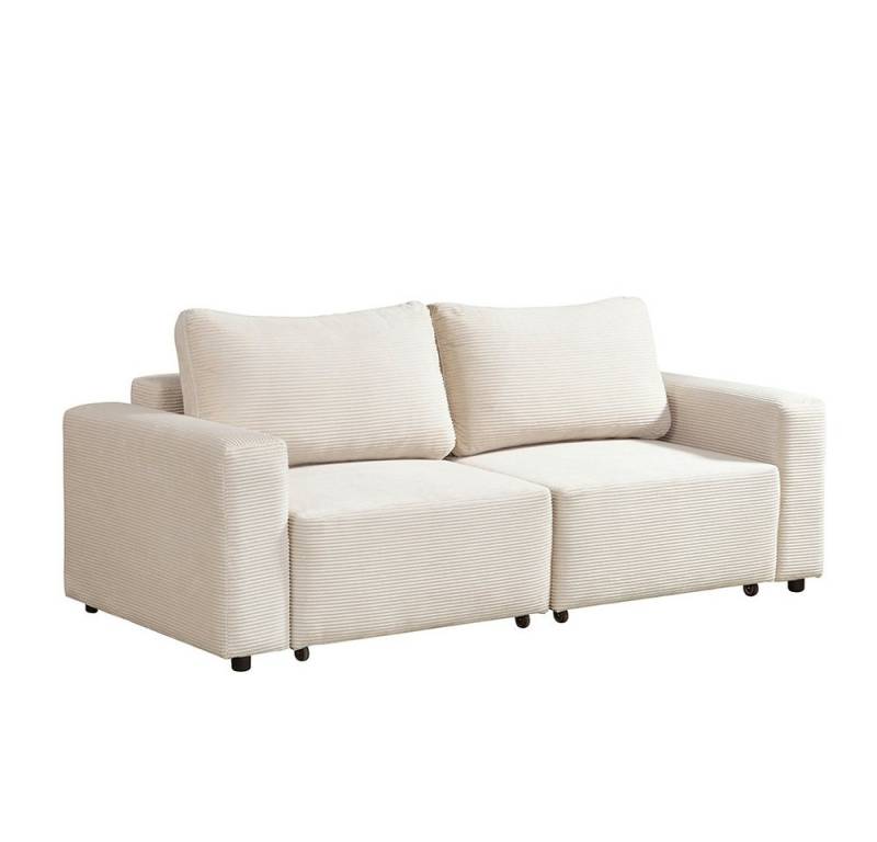 HOME DELUXE Schlafsofa Modulares Schlafsofa VINA, S, Cordsofa, Sofa mit Schlaffunktion, Couch, Ecksofa von HOME DELUXE