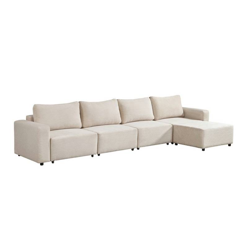 HOME DELUXE Schlafsofa Modulares Schlafsofa VINA, XL, Cordsofa, Sofa mit Schlaffunktion, Couch, Ecksofa von HOME DELUXE