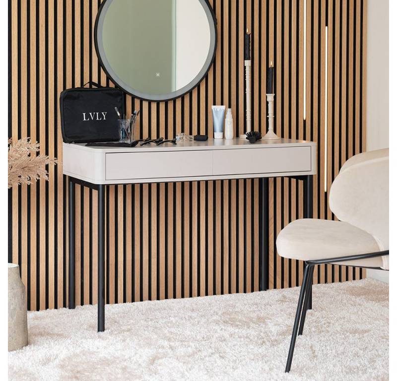 HOME DELUXE Schminktisch PAOLA - 100 x 45 x 74,5 cm, mit Soft-Close-Schubladen, Kosmetiktisch, Schreibtisch HOME DELUXE Schminktisch PAOLA - 100 x 45 x 74,5 cm, mit Soft-Close-Schubladen, Kosmetiktisch, Schreibtisch von HOME DELUXE