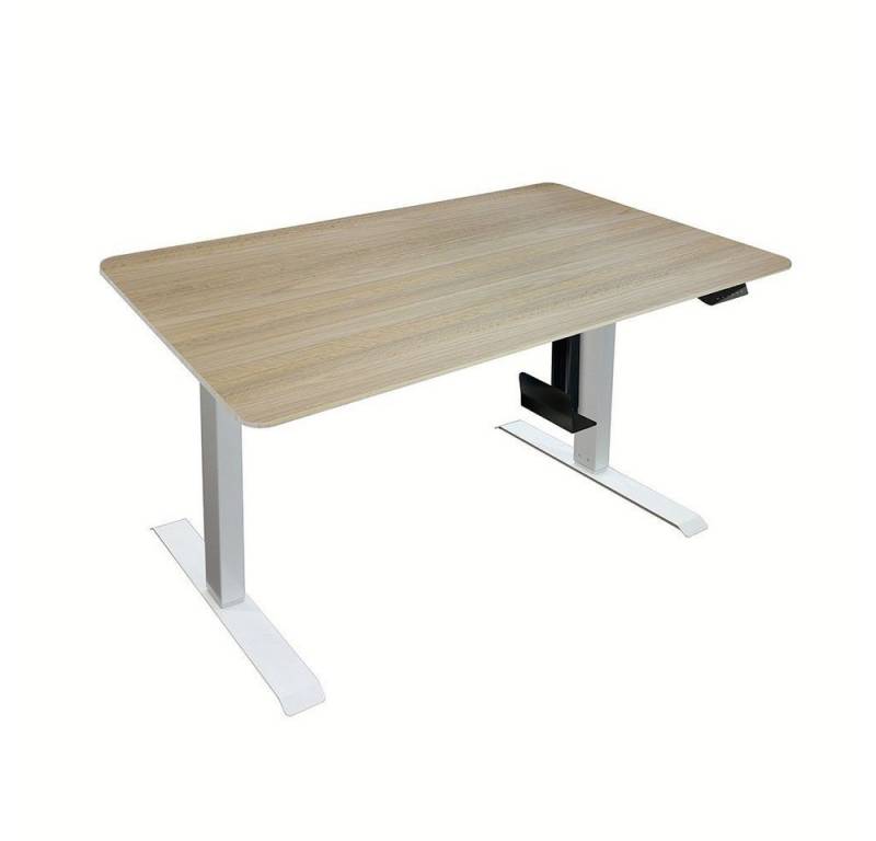 HOME DELUXE Schreibtisch Höhenverstellbarer Schreibtisch LUMINA 120 x 60 cm (3-St., Komplettset), Mit Memory Steuerung, USB-Buchse & Touchscreen I Stehschreibtisch von HOME DELUXE