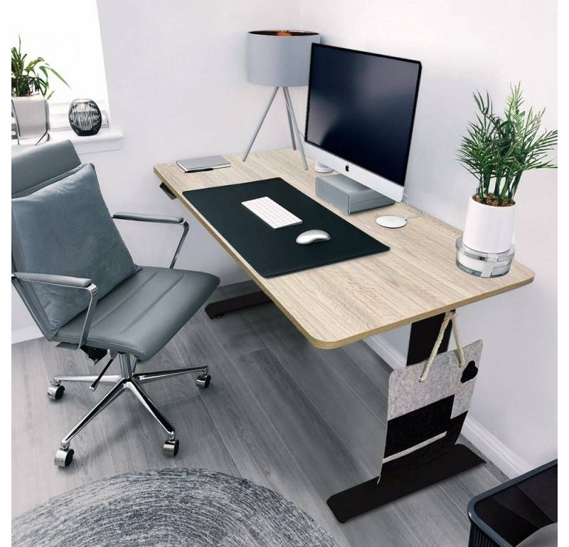 HOME DELUXE Schreibtisch Höhenverstellbarer Schreibtisch elektrisch LUMINA - 120 x 60 cm (2-St), Mit Memory Steuerung, USB-Buchse & Touchscreen I Stehschreibtisch von HOME DELUXE