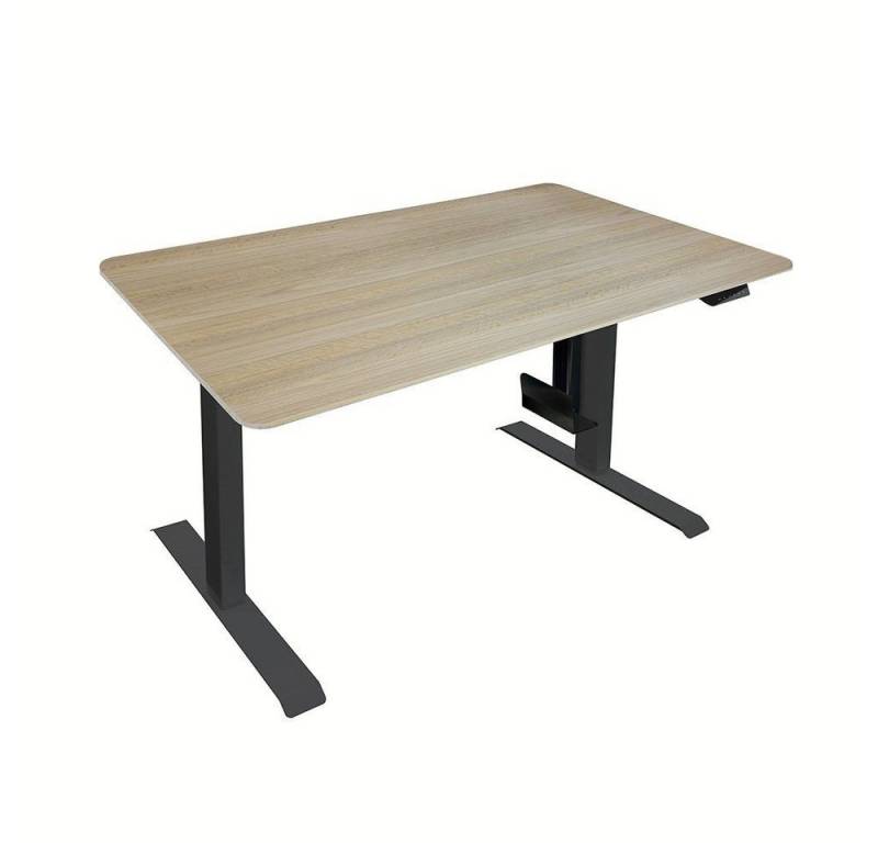 HOME DELUXE Schreibtisch Höhenverstellbarer Schreibtisch elektrisch LUMINA - 120 x 60 cm (3-St) von HOME DELUXE