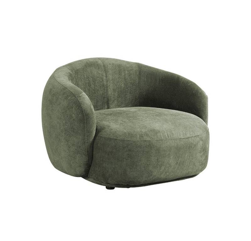 HOME DELUXE Sessel CASARA Webstoff - 99 x 72 x 104 cm, Runder Sessel, Wohnzimmer, Sessel Abgerundeter von HOME DELUXE