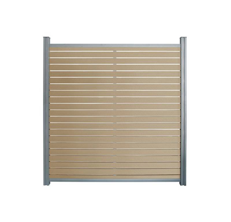 HOME DELUXE Sichtschutzelement WPC Sichtschutzzaun ALIRA, Zuverlässiger Sicht-, Wind- und Lärmschutz, Gartenzaun, Lamellenzaun von HOME DELUXE