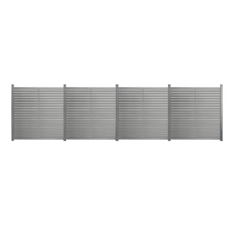 HOME DELUXE Sichtschutzelement WPC Sichtschutzzaun ALIRA, Zuverlässiger Sicht-, Wind- und Lärmschutz, Gartenzaun, Lamellenzaun von HOME DELUXE