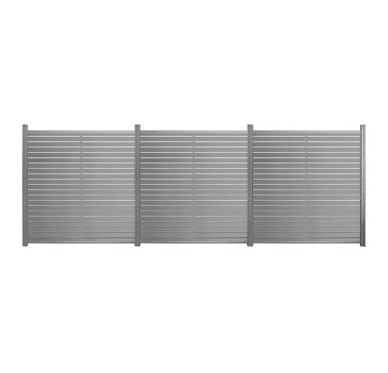HOME DELUXE Sichtschutzelement WPC Sichtschutzzaun ALIRA, Zuverlässiger Sicht-, Wind- und Lärmschutz, Gartenzaun, Lamellenzaun von HOME DELUXE