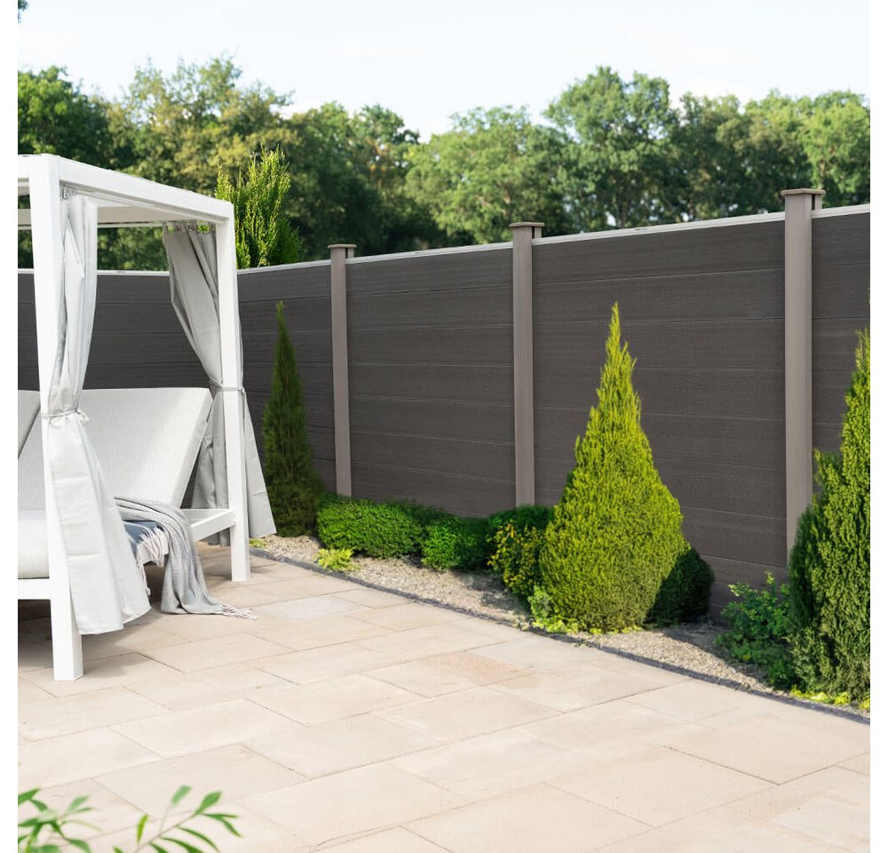 HOME DELUXE Sichtschutzelement WPC Sichtschutzzaun CALLADO - 170 x 2 x 180 cm, Zwei verschiedene Dekore, Sichtschutz Stecksystem, Zaun HOME DELUXE Sichtschutzelement WPC Sichtschutzzaun CALLADO - 170 x 2 x 180 cm, Zwei verschiedene Dekore, Sichtschutz Stecksystem, Zaun von HOME DELUXE