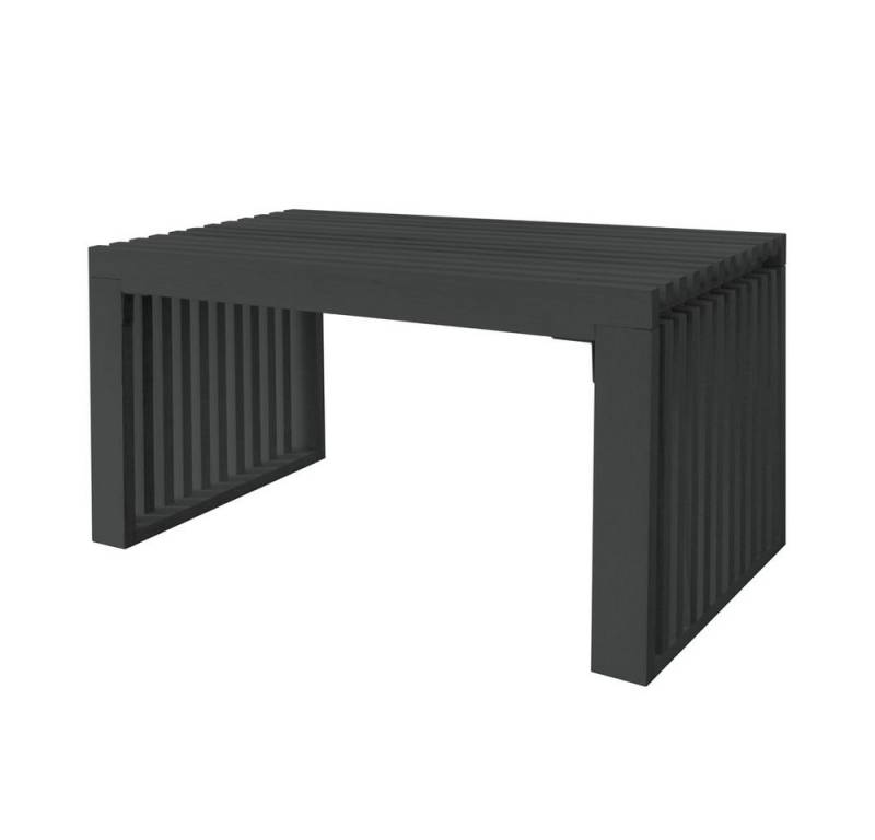 HOME DELUXE Sitzbank aus Holz LORA - 78 x 40 x 42 cm, Kiefernholz, Lamellen, Flurbank, Bettbank, Garderobenbank von HOME DELUXE