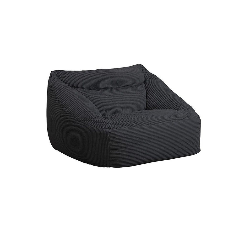 HOME DELUXE Sitzsack Sessel COZY 100 x 88 x 80 cm - Farbauswahl, Cord Sitzsack, Beanbag, Bodenkissen, Couch von HOME DELUXE