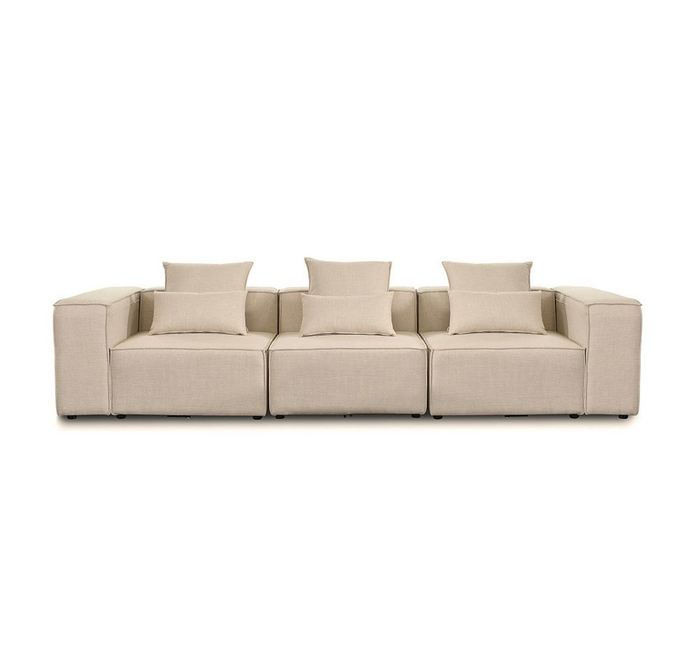 HOME DELUXE Sofa Modulares Sofa VERONA M, 327 x 68 x 119 cm 4 Teile, Ecksofa Wohnlandschaft Modulsofa von HOME DELUXE