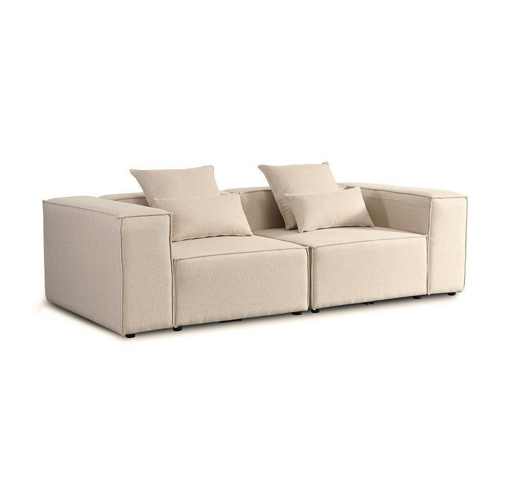 HOME DELUXE Sofa Modulares Sofa VERONA S, 2 Teile, 238x68x119cm l inkl. Kissen l Modulare Wohnlandschaft l Modularsofa von HOME DELUXE