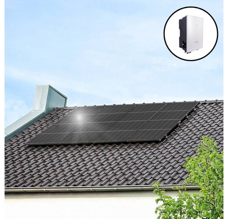 HOME DELUXE Solaranlage Komplettset 3000W, 3000 W, (inkl. 8 Solarpaneelen, Sungrow-Wechselrichter & Aluminium-Rahmen), 24/7 Live-Überwachung, Einfache App-Inbetriebnahme von HOME DELUXE