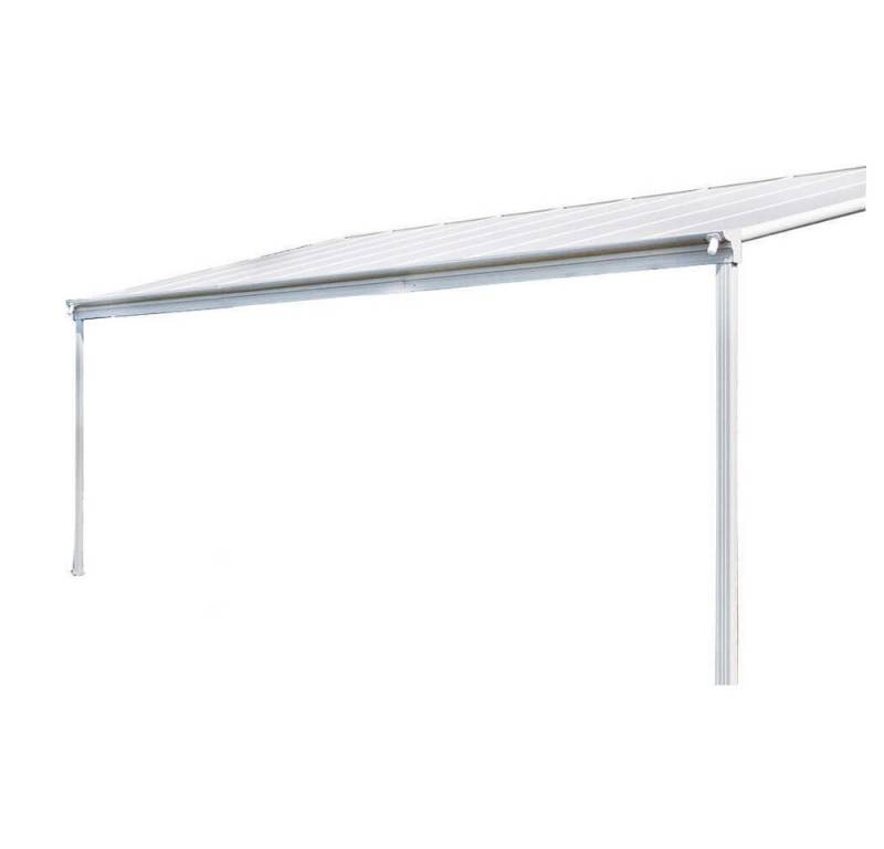 HOME DELUXE Terrassendach Terrassenüberdachung SOLIS Weiß, BxT: 312.00x303.00 cm, (inkl. Hohlkammerplatten, Montagematererial), Wintergartendach Verandaüberdachung Vordach von HOME DELUXE
